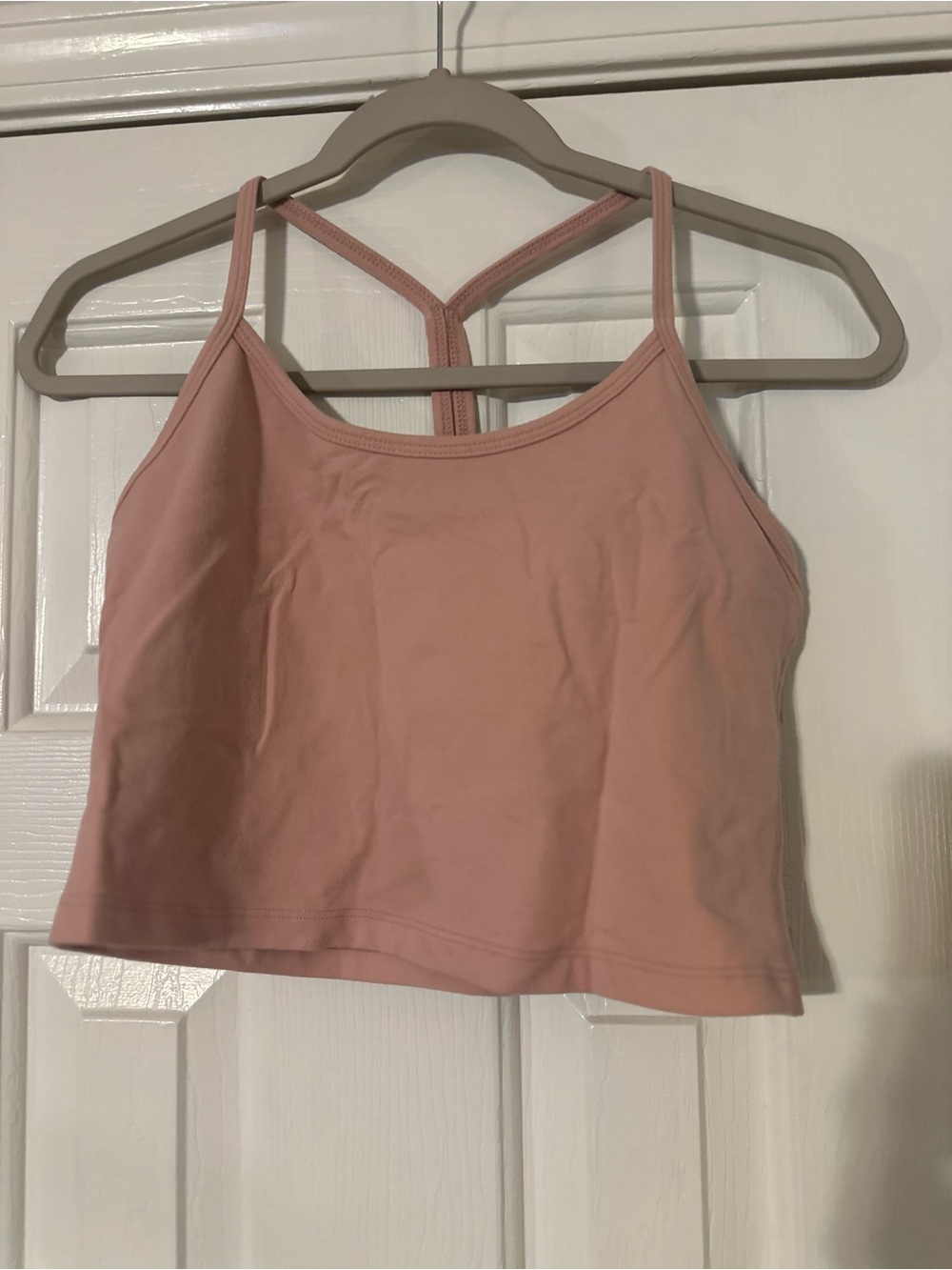 Beyond Yoga Blush Pink Crop Tank Top